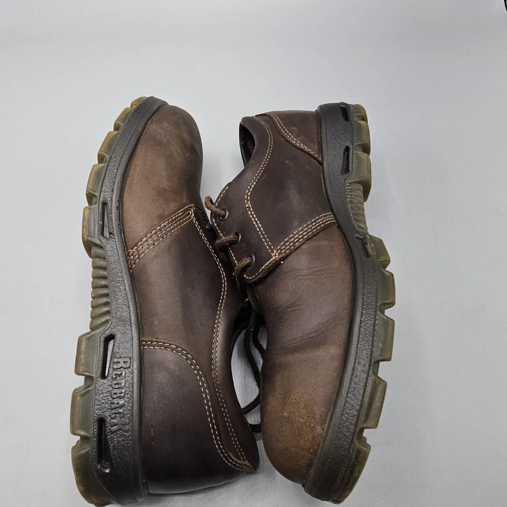 Redback Oxford Steel Toe Oil & Acid Resistant Work‎ Shoes Men's U.S 10 Brown